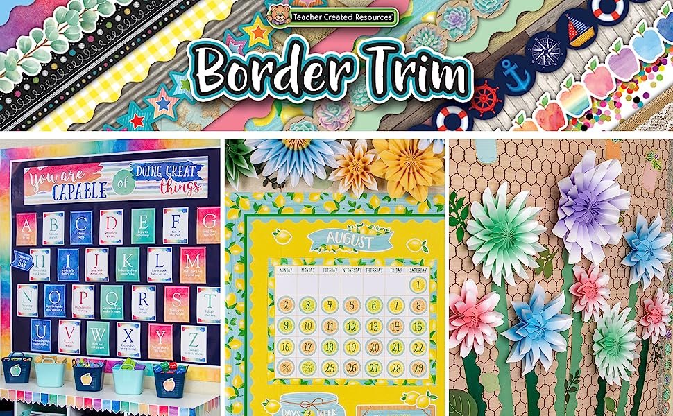 border trim header with classroom photos